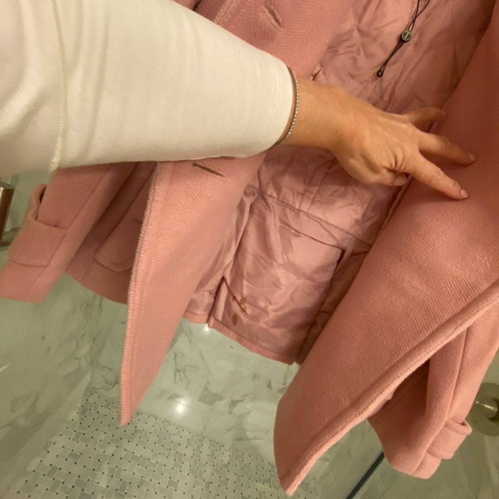Talbots double breasted wool coat - Picture 4 of 6